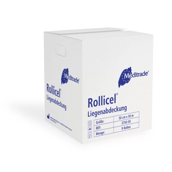 Rollicel® Liegenabdeckung, 2-lagig, 59 cm x 50 m, 9 Rollen/ 1 Karton